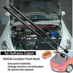 Damper for 2002-2012 Daihatsu Copen  L880K coupe Front Bonnet Hood Modify Gas Struts Lift Support Shock Accessories Absorber