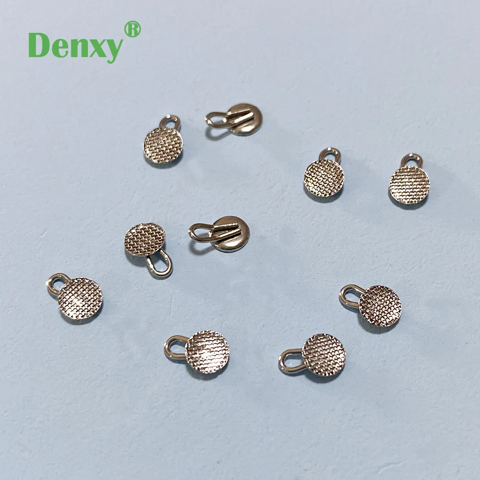 Denxy Dental Orthodontic Traction Hook Bondable Lingual Button Dental Direct Bond Eyelet Dental Attachments Ortho brackets