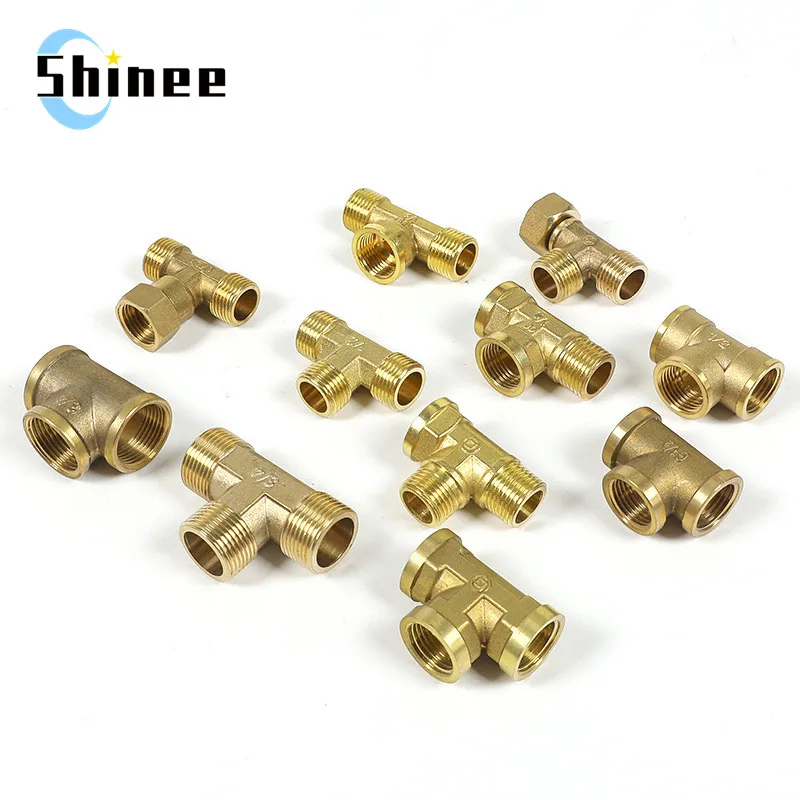 1Pc Pneumatic Brass Pipe fitting Male-Female Thread conversion connect 1/8