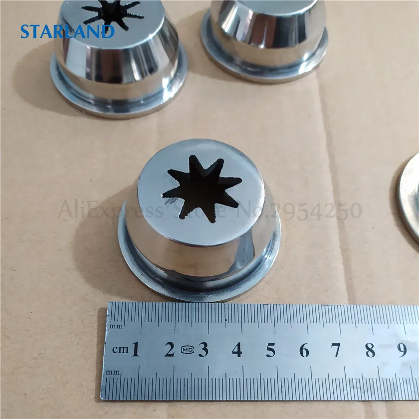 4PCs Churros Machine Nozzles Stainless Steel Lids Churros Maker Adapter Mold For Churros Machine(2L 3L 5L 7L 10L 12L)