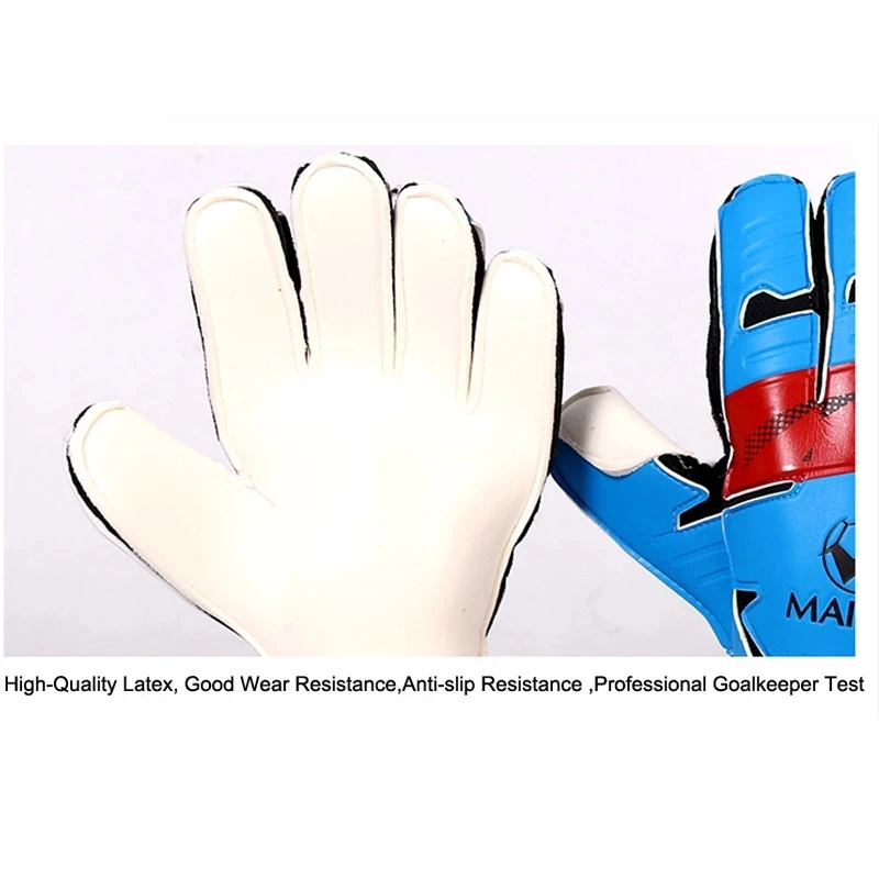 Professionele Voetbal Goalie Handschoenen Latex Maat 8 9 10 Volwassen Voetbal Doelman Handschoenen Vinger Protector Groothandel