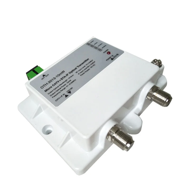 Imagem -02 - Transceptor Ótico da Fibra Ptique do rf da C.c. 12v do Receptor 10mw sm se o Transmissor Ótico 472150mhz 1310nm 10 de Ftth do Sta de Catv