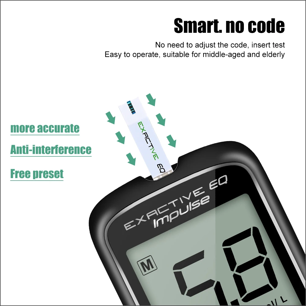 RZ Safe-Accu Blood Glucose Meter & Test Strips & Lancets 50/100pcs Medical Glucometer Kit Diabetes Tester Blood Sugar Meter