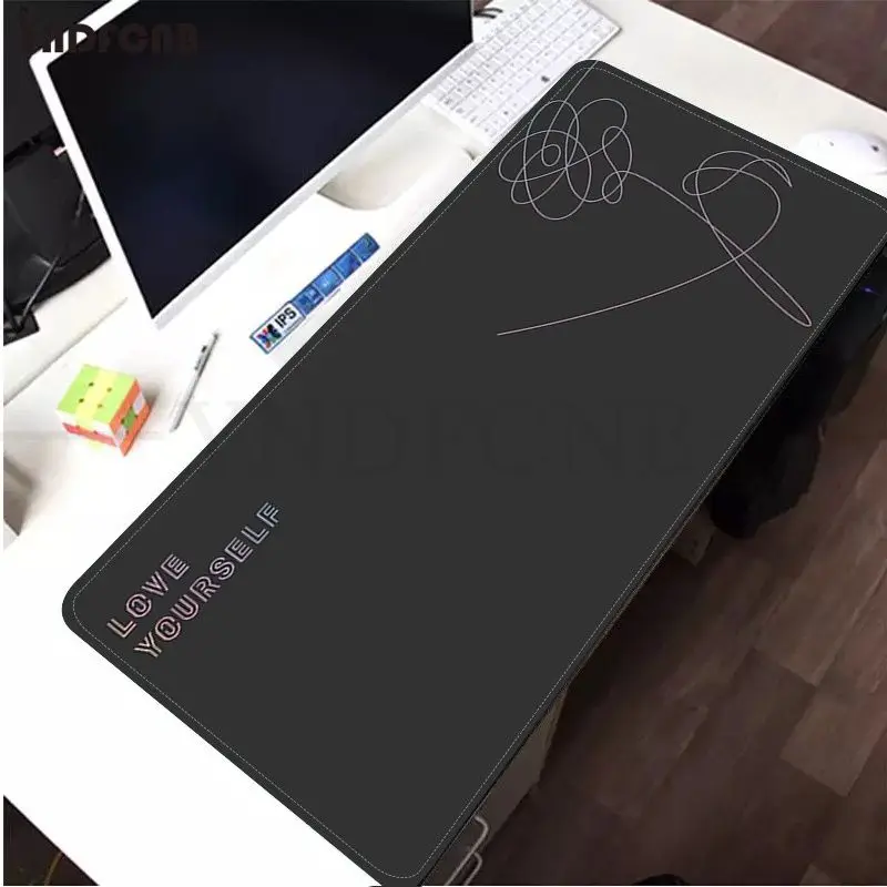 YNDFCNB Love yourself Flower kpop Cool Large sizes DIY Custom Mouse pad mat Size for Cs Go LOL Game Player PC Computer Laptop