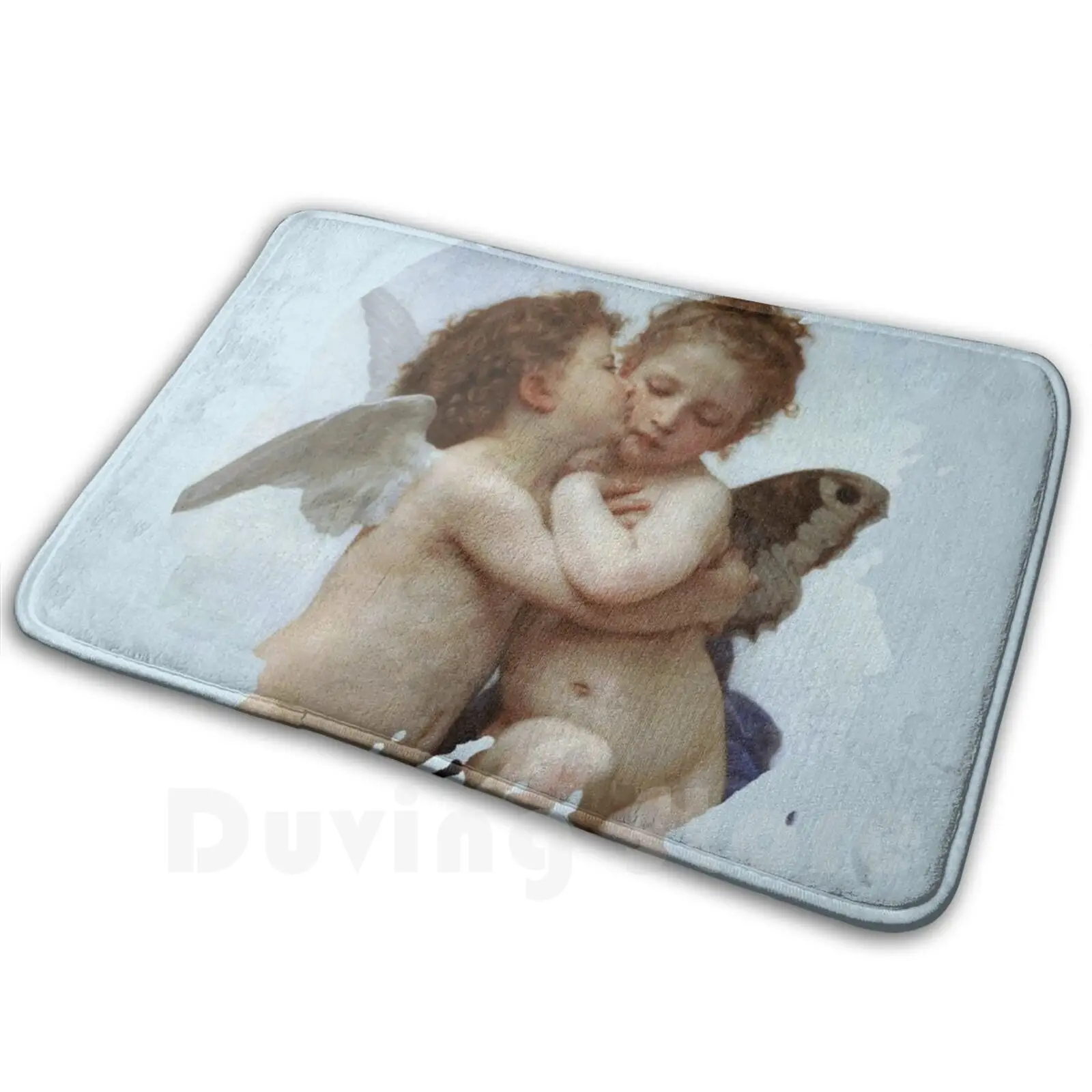 Cupid And Psyche Children Particular Carpet Mat Rug Cushion Soft Non-Slip Amour Et Psyche William Adolphe Bouguereau