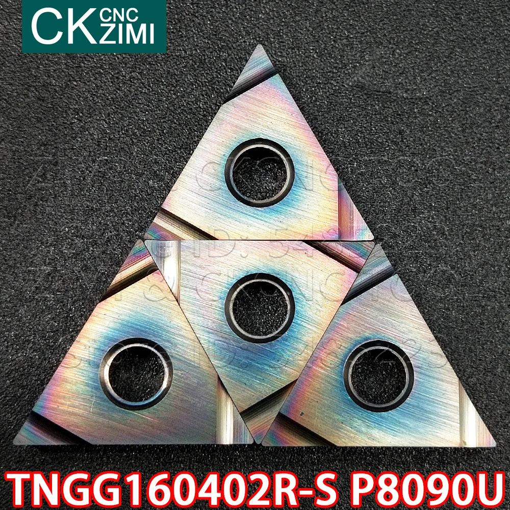 TNGG160402R-S P8090U  TNGG 160402R S P8090U Carbide Inserts slotting Inserts CNC Turning Cutting Tools for Steel stainless steel