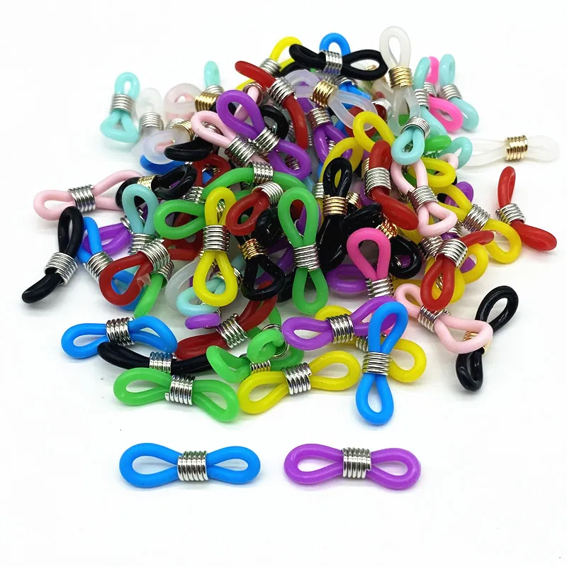 Wholesale Glasses Chain Silicone Rubber Ring Non Slip DIY Connector Strap Eyelets Rope Sunglasses Cord Accessory #M145