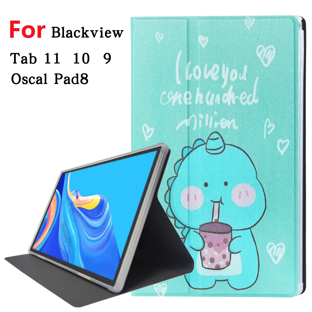 

For Blackview Tab 9 Case,Pu Leather Protective Cover For Blackview Tab9 Oscal Pad 8 Pad8 10.1 Inch Tablet PC