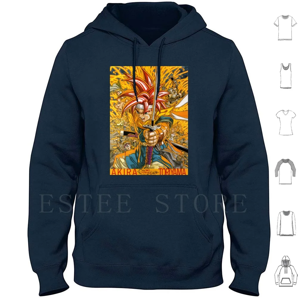 Chrono Trigger Magazine Illustration Hoodies Chrono Trigger Rpg Jrpg Final Fantasy Squaresoft Pixel Pixel Art