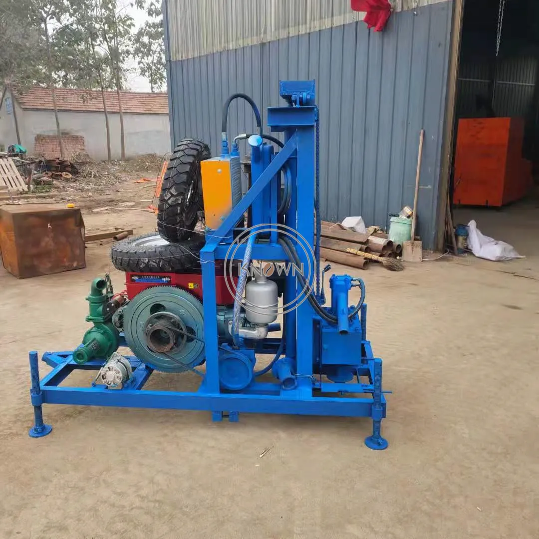 Diesel Type Water Well Drilling Machine 22Horsepower Borehole Drill Rig of Wells Deep for Domestic and Farm Use