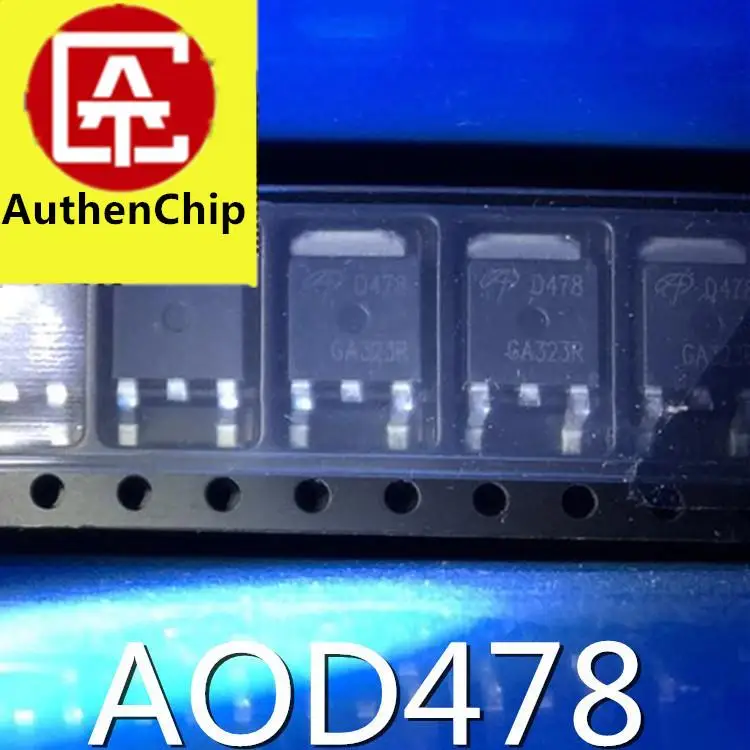 10 Uds 100% original nuevo en stock AOD478 D478 SMD-252 MOS efecto de campo tubo americano AOS