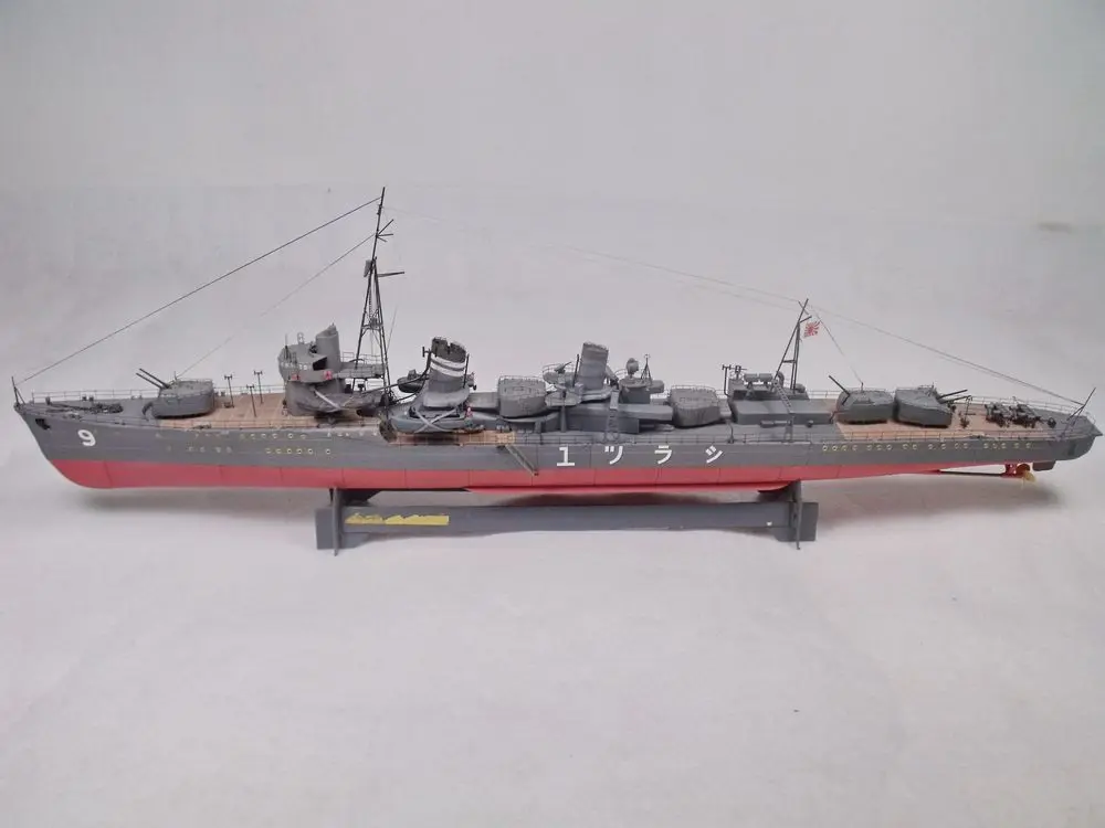 1:200 Scale Japan IJN Shiratsuyu Destroyer Ship DIY Paper Model Kit Puzzles Handmade Toy DIY