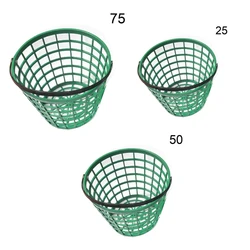 Cesta de pelota de Golf portátil, contenedor de nailon duradero verde con asa