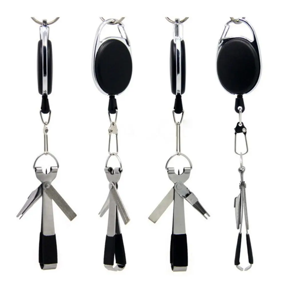 Multifunctional Hole Nippers Snip Fly Fishing Clippers Fast Hook Nail Knotter Line Cutter Quick Knot Tying Tool