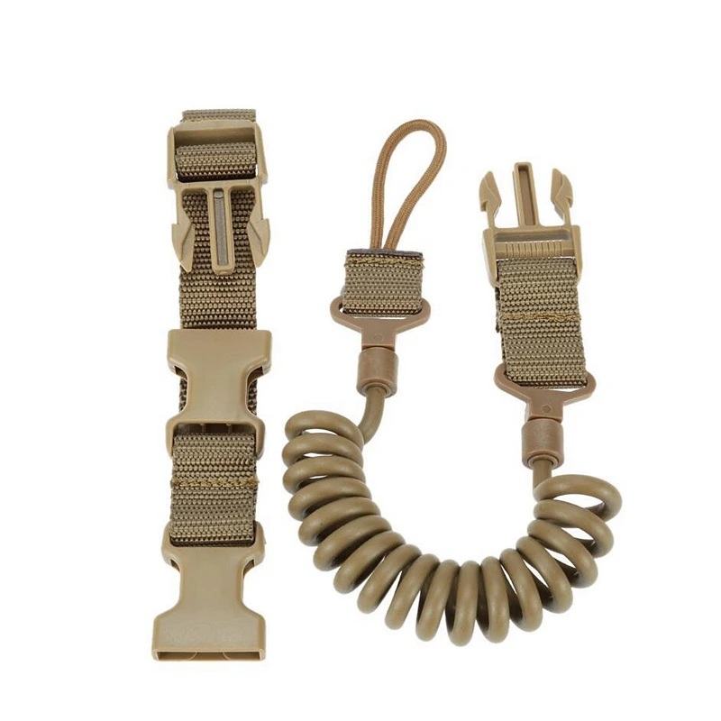 Tactical Camping Spring Rope Sling Adjustable Hunting Strap Outdoor Climbing Safety Anti-lost Sling Strap Hunting Accessories