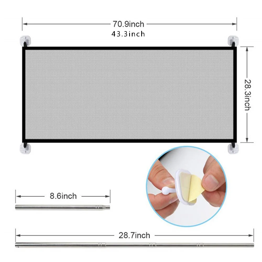 Household Pet Fence Dog Safety Fence Isolation Net Folding Ventilation Protective Fence Baby Safety Fence Dog Barrier Puppy Gate