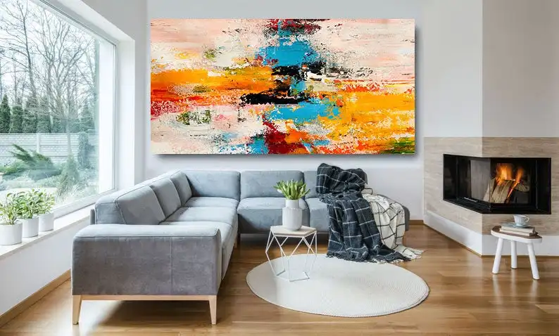 

Extra Large Wall Art Textured Painting Painting Abstract Painting Gift For Her Home Decor Bathroom Decor Paintings On Canvas