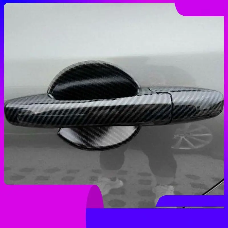 For Honda Pilot 2009 2010 2011 2012 2013 2014 Carbon Fiber Chrome Car Door Handle Cover Decor Trim Styling Accessories