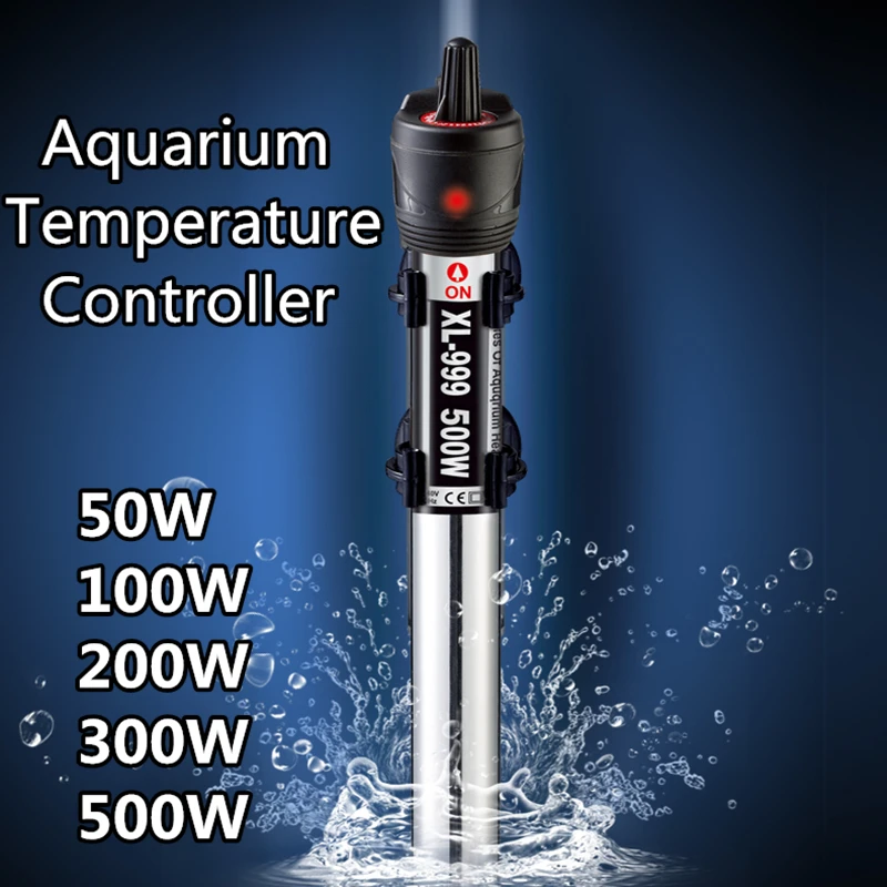 Stainless Steel Submersible Aquarium Heater Water Fish Tank Automatic Adjustable Temperature For Aquarium 50/100/200/300/500W