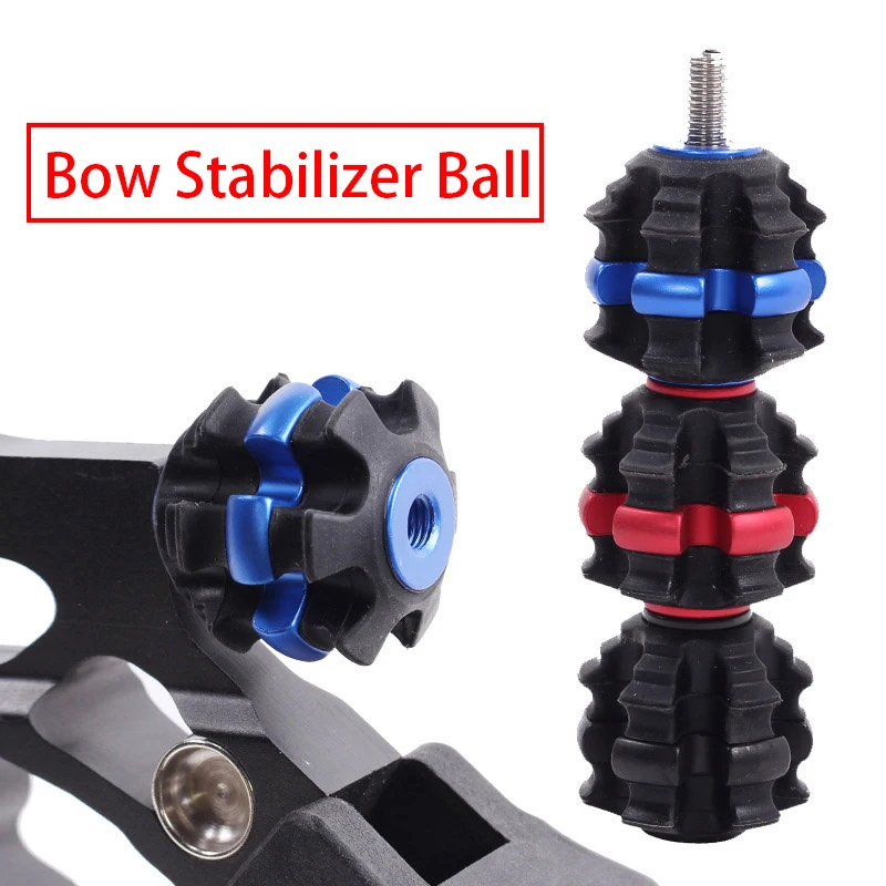 

1Pc Archery Accessories Bow Stabilizer Ball Damper Shock Absorber Vibration Reduce Noice For Bow Training Shooting