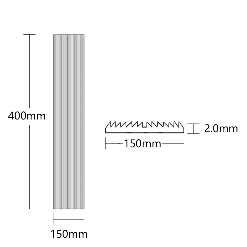 Linear Fresnelเลนส์400X150มม.F80mm 5ความยาวโฟกัสLinearโฟกัสลายจุดพิเศษแสงUV Curing Lampโคมไฟ