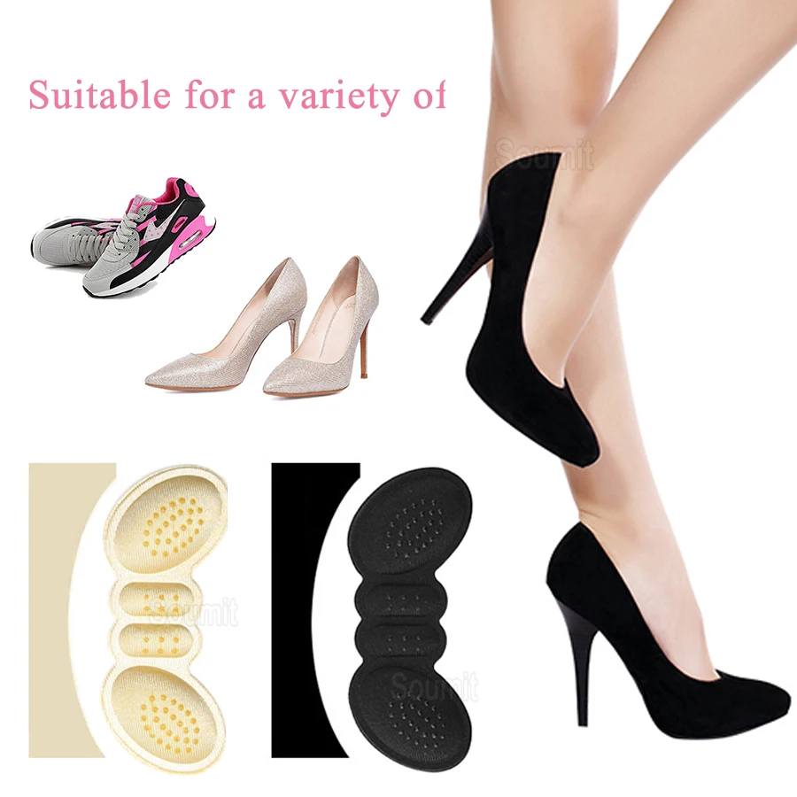 6 Pairs Hak Kussen Voor Vrouwen Hoge Hakken Liner Grip Binnenzool Stickers Protector Foot Pain Relief Care Inserts Schoenen pads