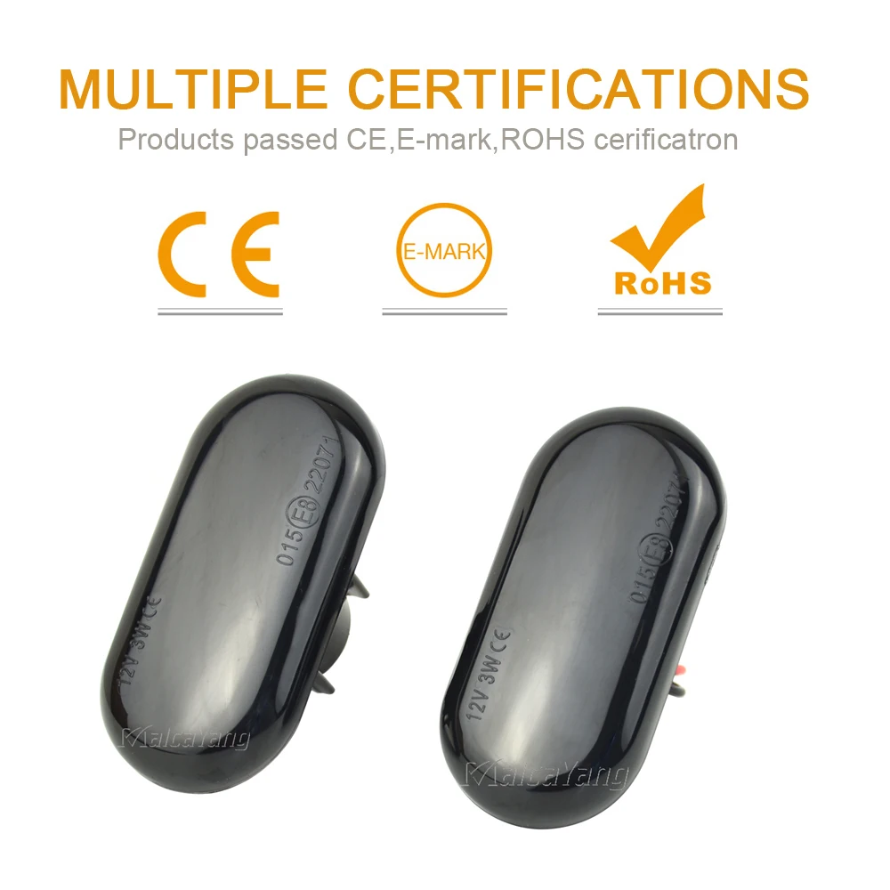 Für Dacia Duster Renault Megane 1 Clio1 2 KANGOO ESPACE Smart Fortwo 453 Seitenmarkierungsleuchte LED Dynamischer Blinker – Detail 15