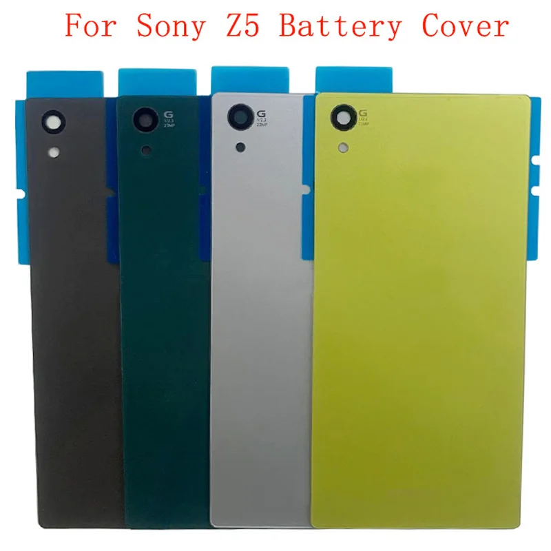 Battery Case Cover Rear Door Housing Back Cover For Sony Xperia Z5 Z5 Premium Battery Cover with Camera Lens Logo динамик слуховой basemarket для sony e6853 xperia z5 premium