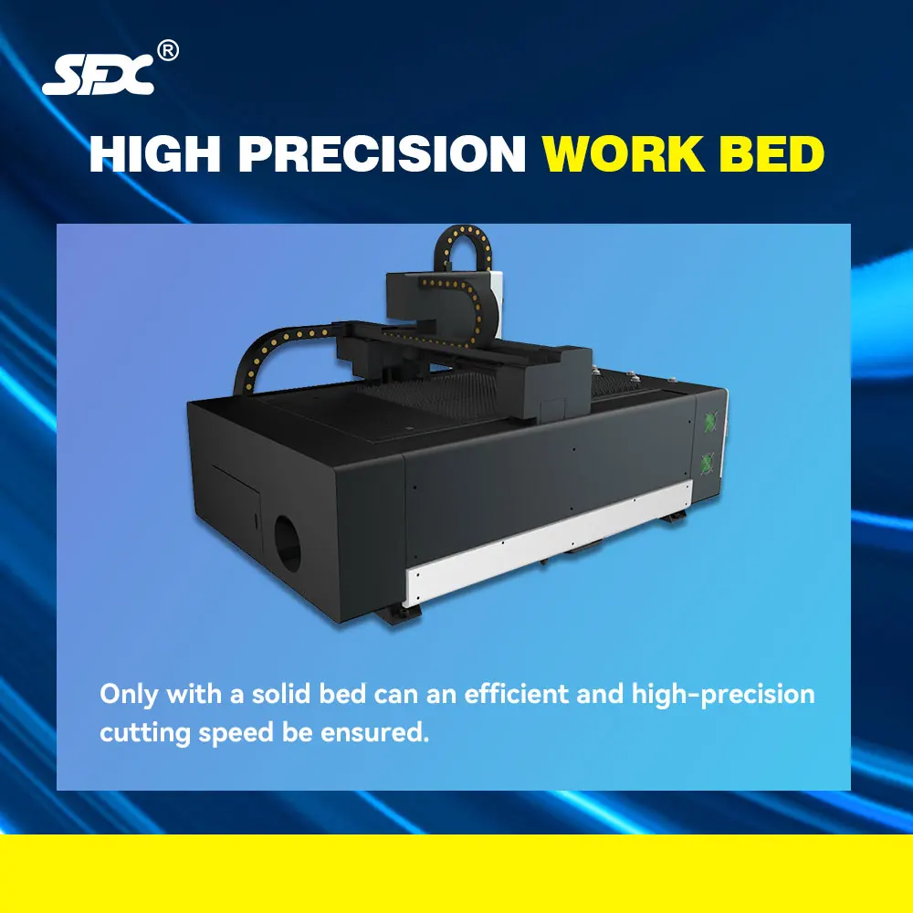 SFX 1000W Fiber Laser Cutting Machine Optical Fiber Cutter Metal 90*1300mm for Brass, Aluminum