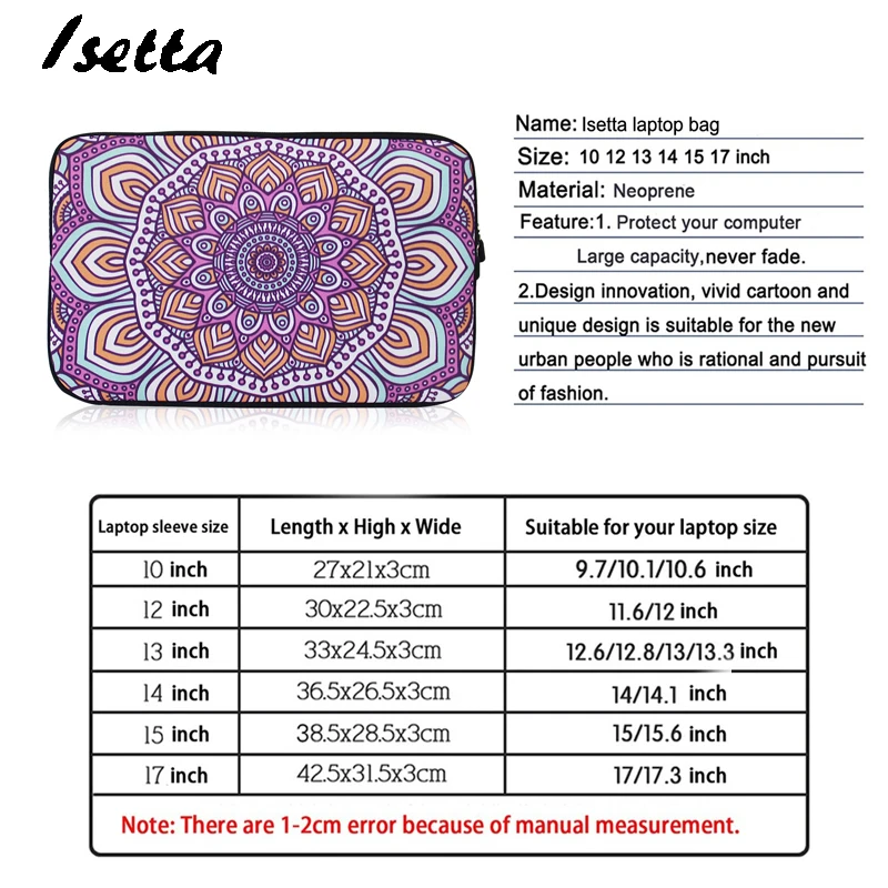 Laptop Sleeve Notebook Bag For Macbook 10 11.6 13.3 14 15.6 17 17.3 inch Notebook Sleeve Case Tablet Cover Computer Bags