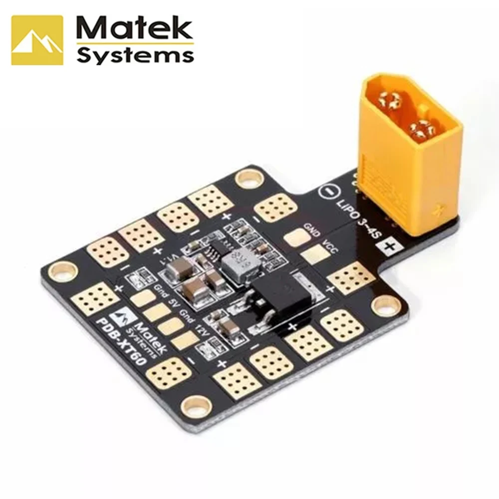 1/2/5/10/50 pcs Matek Systems 3A PDB Distribution Module XT60 with Double BEC 5V/12V for FPV drone