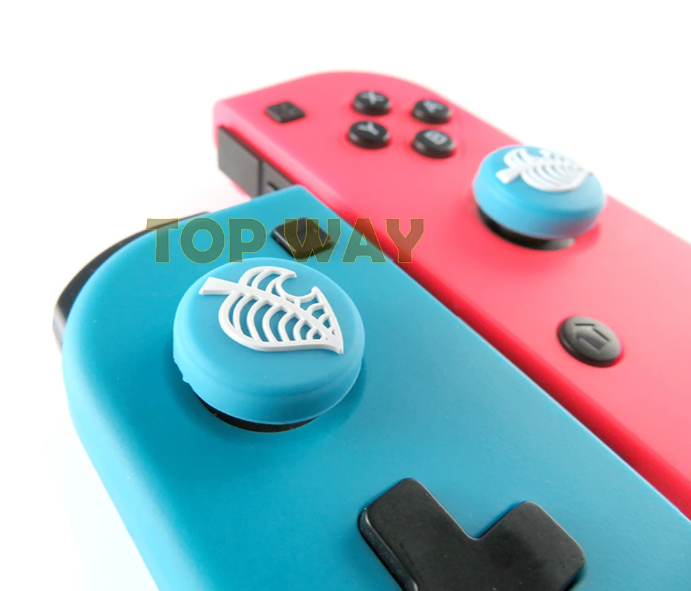 Cubierta de palanca de mando de pulgar para Nintendo Switch Lite, cubierta de Joystick para mando de NS, campana, hoja de árbol, oso, 2 piezas