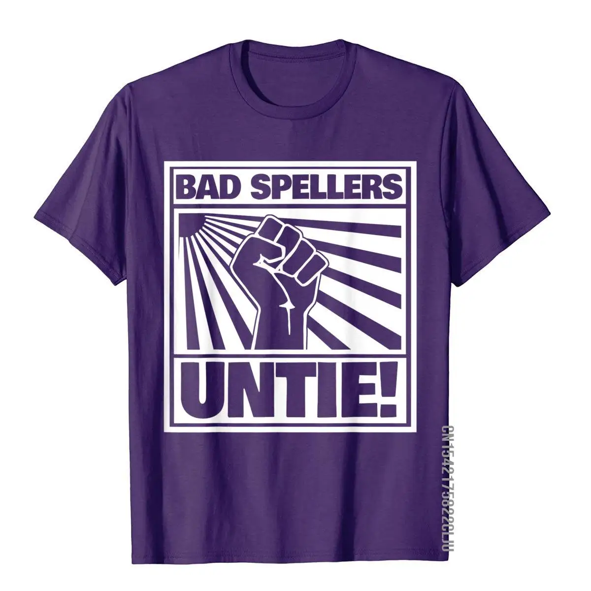 BAD SPELLERS UNITE Funny BAD SPELLERS UNTIE T-Shirt Hip Hop T Shirt For Male Prevalent Cotton Top T-Shirts Gothic