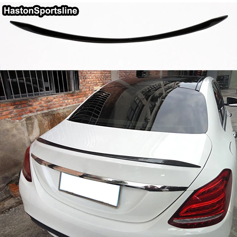 

For Mercedes benz C class W205 C63 style carbon fiber rear spoiler wing 2015 c180 c200 c220 c250 c300 4door