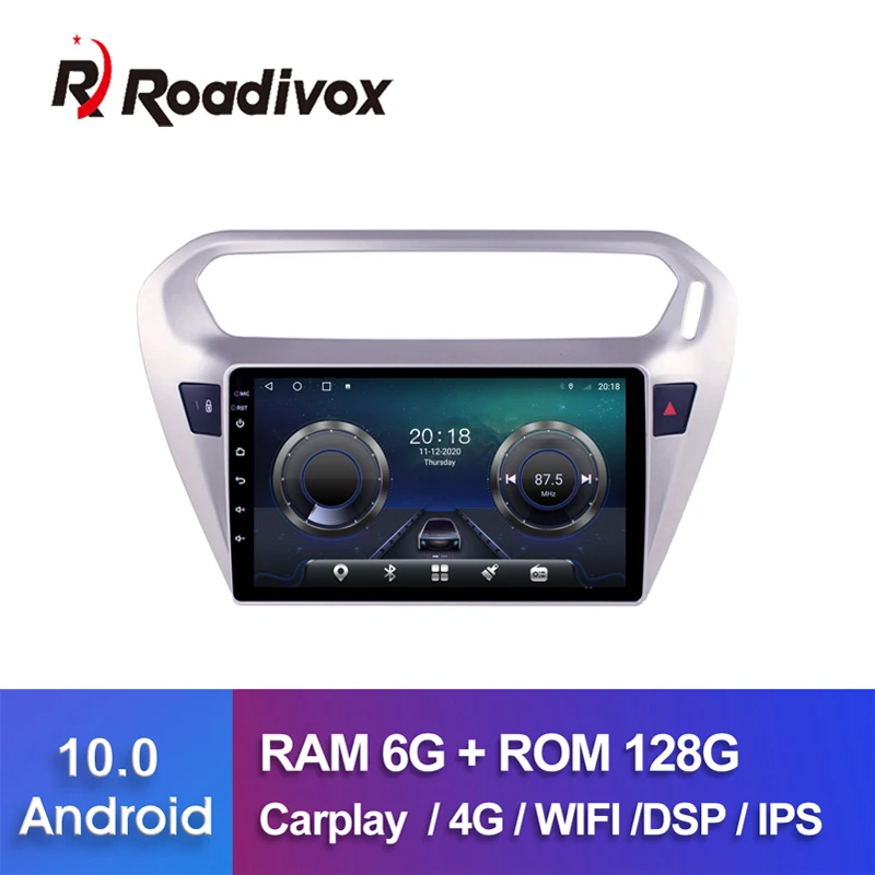 

9" Android 10.0 RAM 4G ROM 64G for Peugeot 301 Citroen Elysee Car Dvd Gps Navigation Radio Multimedia Player Stereo Head Unit