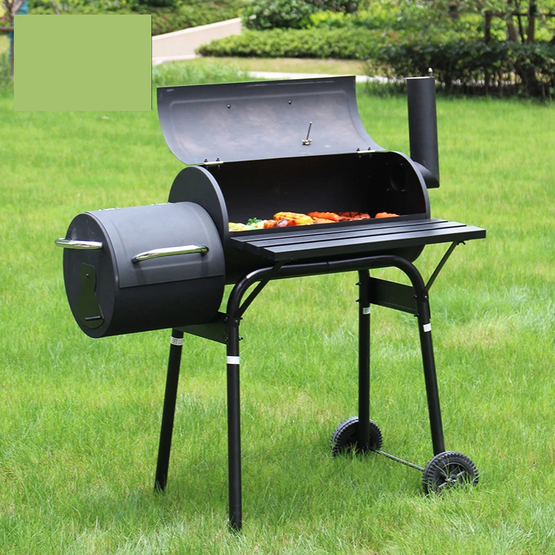 Outdoor Camping Garden Barbecue Thickening Charcoal Grill Picnic Grill Garden American Cooker Smoker Household Smoker