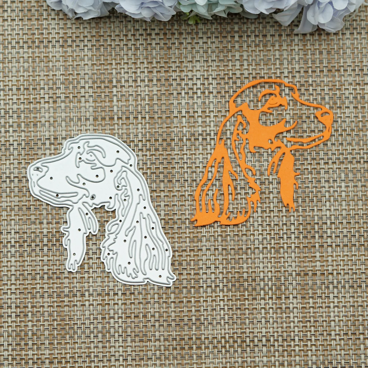 Small Size Cocker Spaniel Dog Pattern Metal Cutting Dies Scrapbooking Decorating Craft Paper Embossed Cutter Mold Punch Stencils