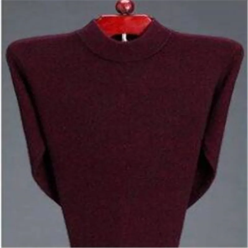 Winter sweater Men half   High Neck Sweater Thickened Round neck Soft And Warm Sweater Pullover Men Long Sleeve Slim Fit