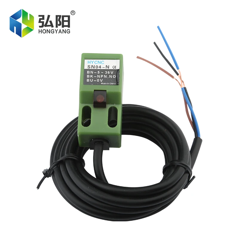 Inductieve Proximity Sensor SN04N Cube Shell Metalen Ijzer Naderingsschakelaar Detectie Afstand 4Mm Npn No 3-Wire Touch schakelaar 6-36V