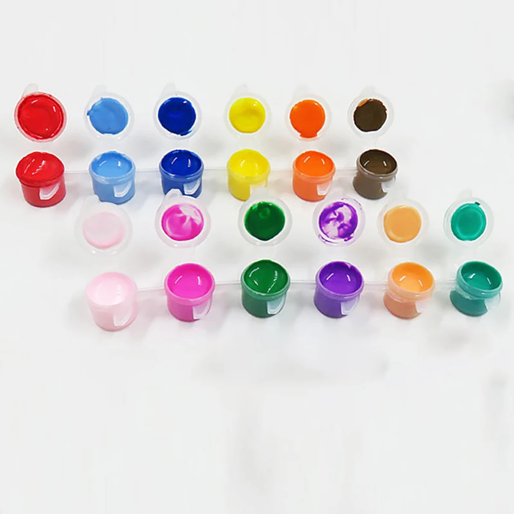 12 colori Colori Acrilici WaterBrush Pigmento Set Per Tessile abbigliamento In Tessuto Dipinto A Mano Da Parete In Gesso Pittura di Disegno Per I Bambini