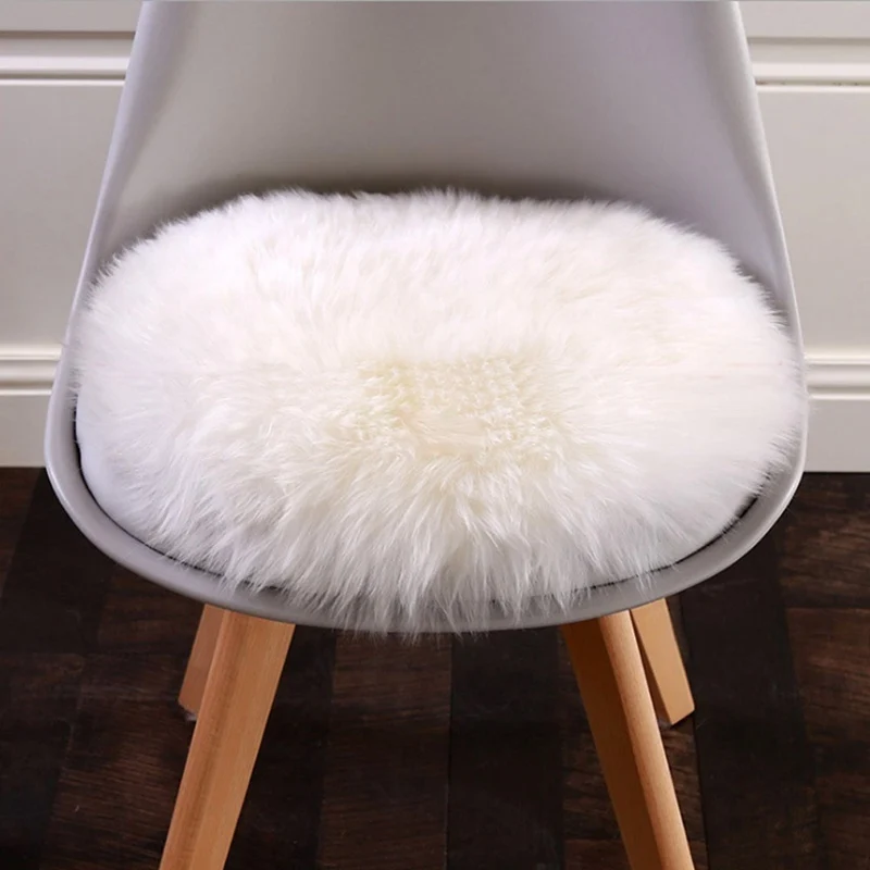 30cm Soft Artificial Wool Sheepskin Cushion Chair Bedroom Mat Artificial Wool Rug Warm Hairy Carpet Seat Fur Rugs