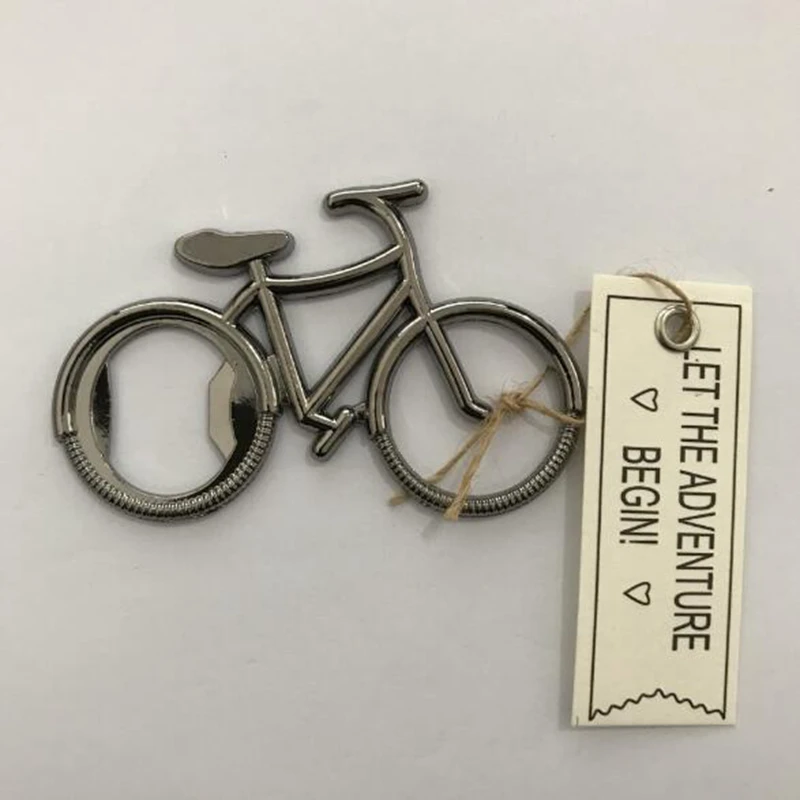 

vintage wedding favor gift giveaways-- "Let's Go On an Adventure" Bicycle Bottle Opener party favor souvenir bike bottle opener