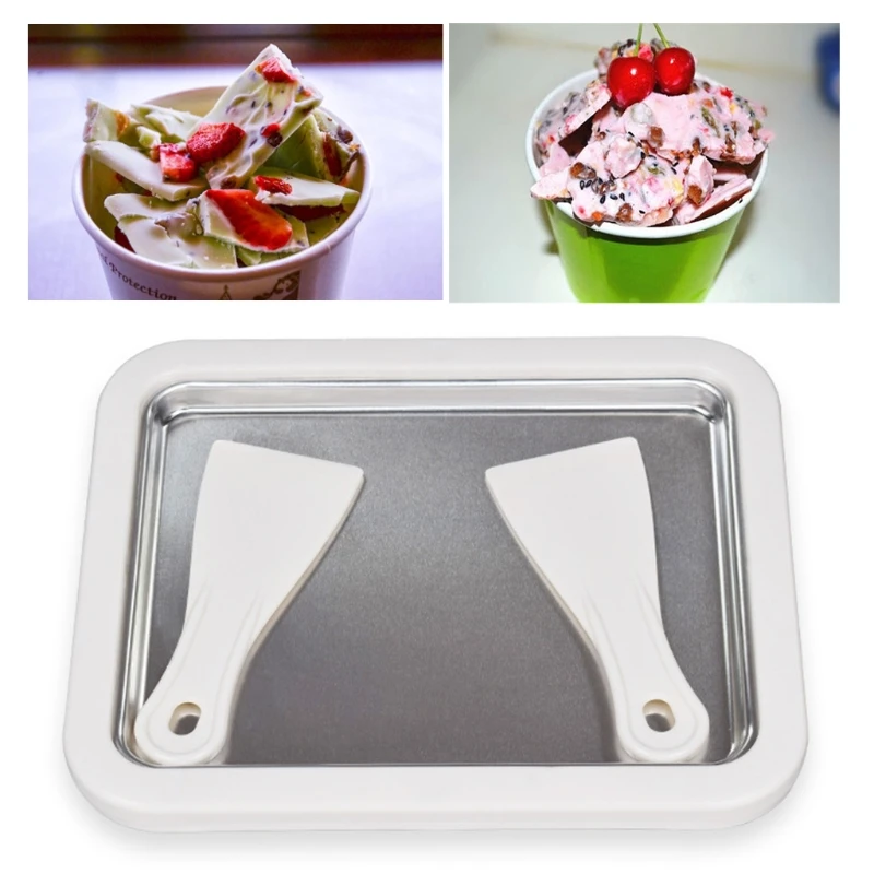 

M2EE Instant Ice Cream Maker W/ 2 Ice Cream Spades Ice Cream Machine for Home Handmade Ice Cream Yogurt Sorbet