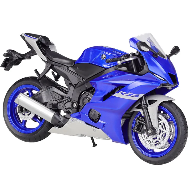 WELLY 1:12 Yamaha YZF-R6 Die Cast Alloy Toy Motorbike Motorcycle Racing Car Models Cars Toys For Children Collectible Gift