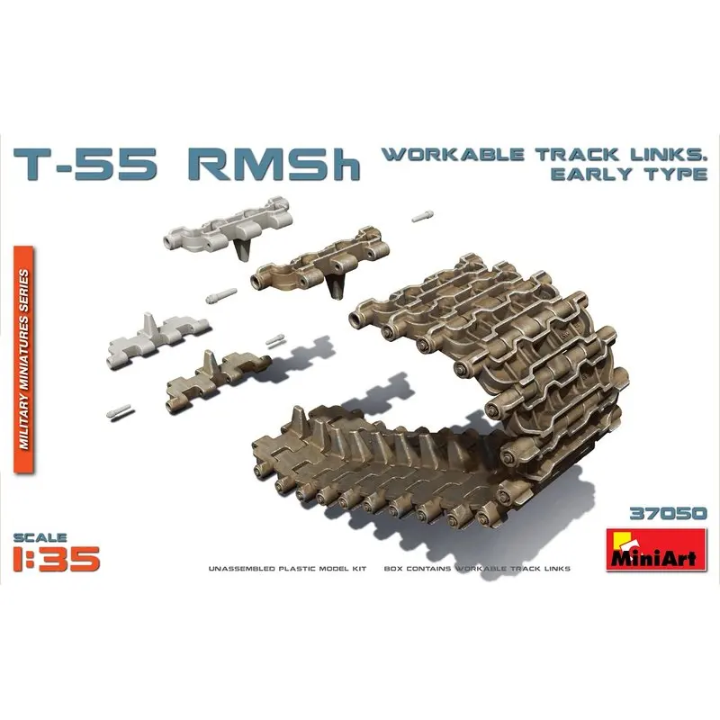 

MiniArt 37050 1/35 T-55 RMSh Workable Track Links. Early Type - Scale Model Kit