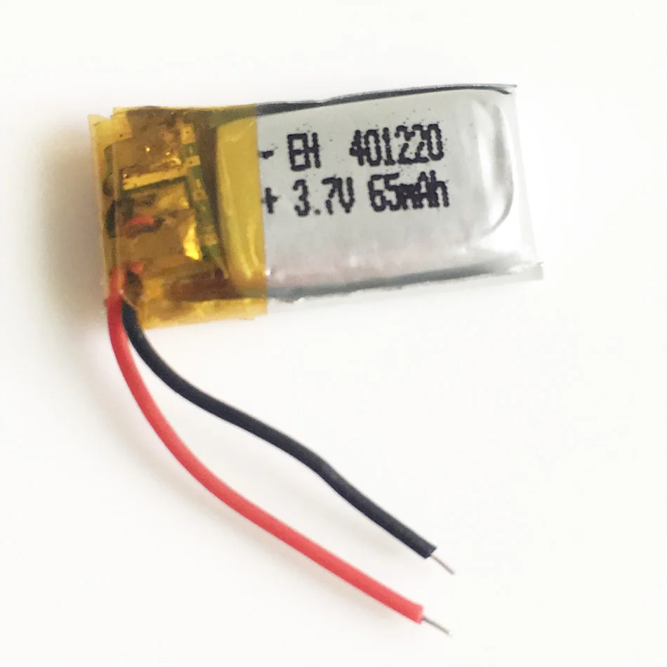 EHAO 401220 3.7v 65mAh akumulator Lipo ogniwa litowo-polimerowe do MP3 zegarek z Bluetooth zestaw słuchawkowy MID Headphon