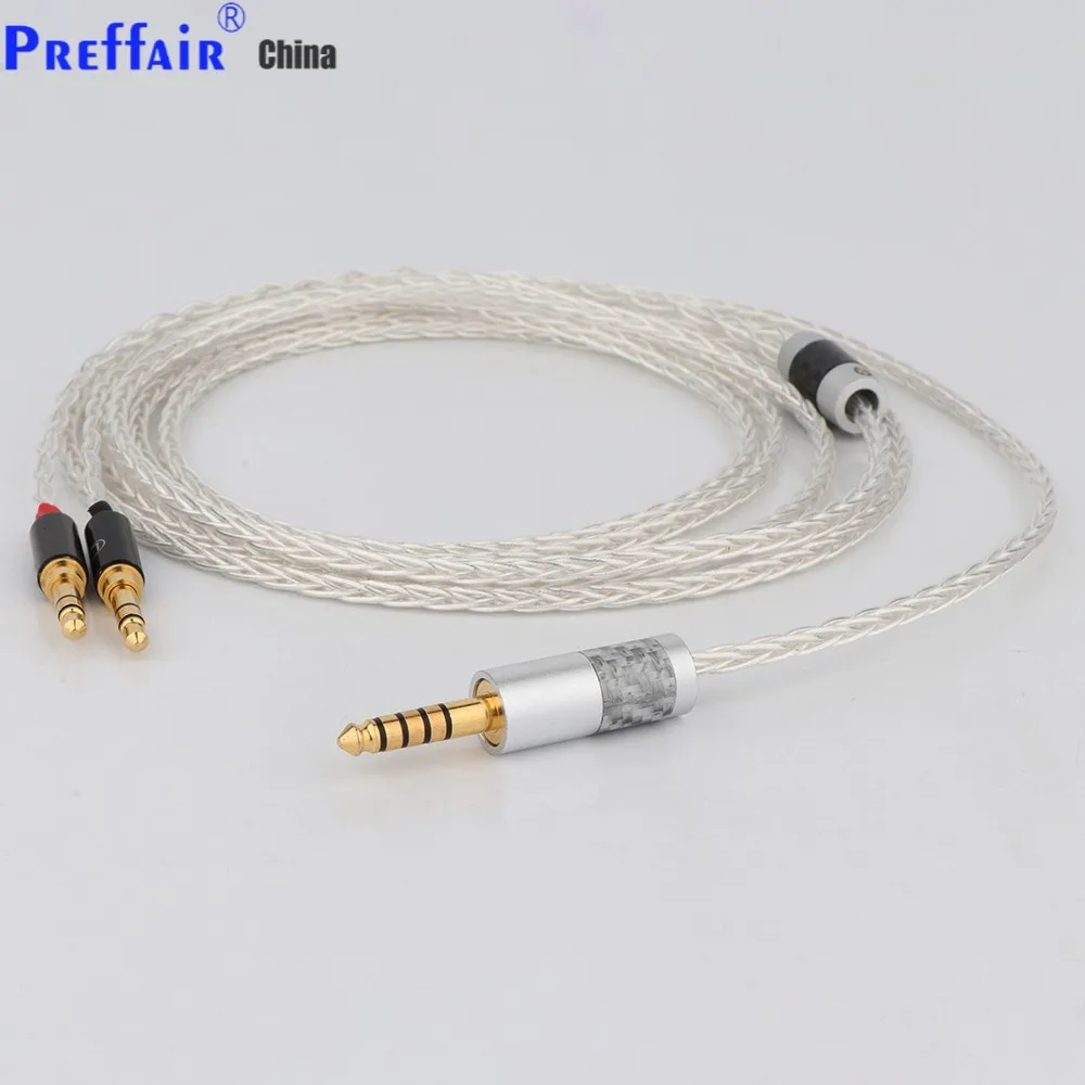 HIFI 8 Cores 7N OCC Silver Plated Balanced Headphone Upgrade Cord Cable For Hifi man SUNDARA he400i he400s HE560