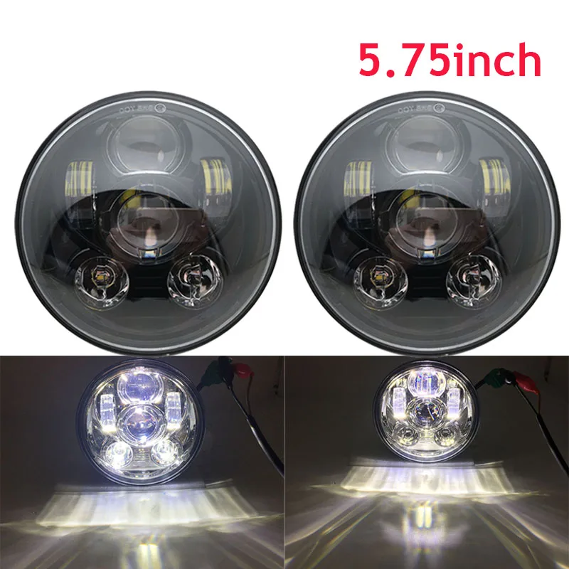 2x 5.75 inch led headlight High/Low beam halo for Triumph Rocket iii 3 & Speed Triple & Street Triple & Thunde 5 3/4