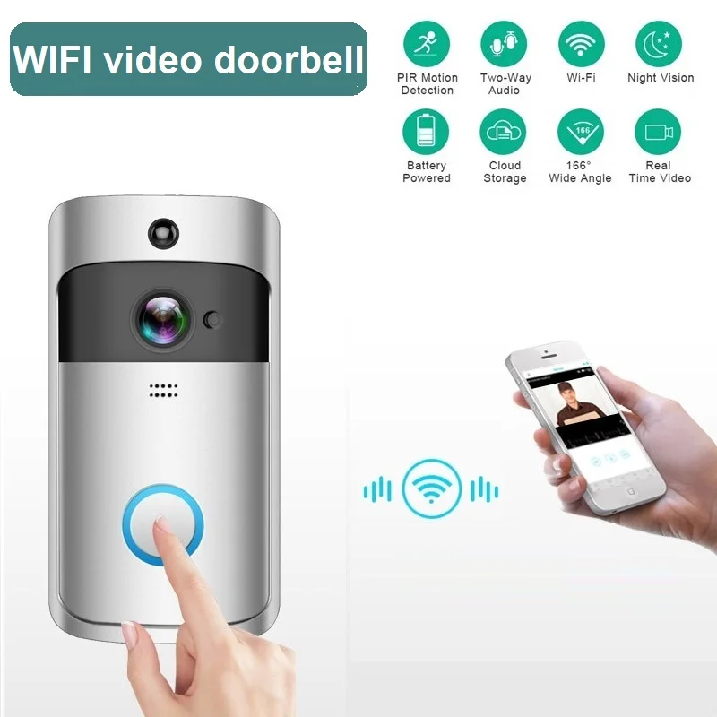 WIFI Smart IP Video Intercom Wireless Doorbell with Camera For Apartment Door Phone Bell Ring IR Alarm Security Camera