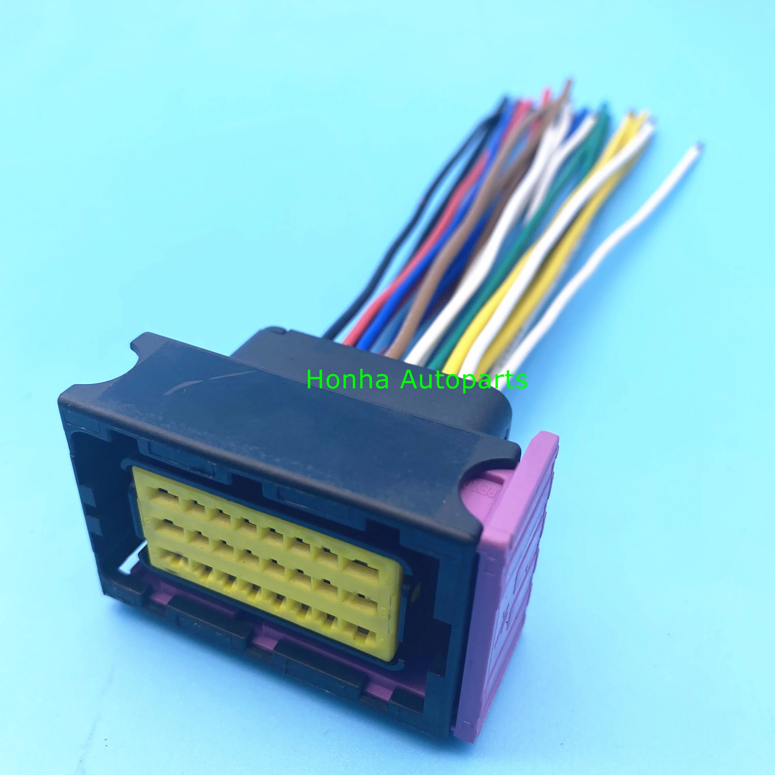 

Free Shipping 1/2/5/10pcs FCI 24 pin ECU wiring housing car connector plug with Wire 211PC249S0005